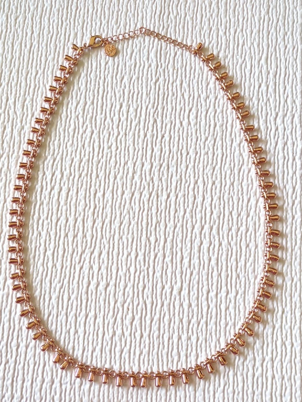 🎂Fifth Avenue Collection FAC Rosegold-Tone Droplet 15-17" Necklace